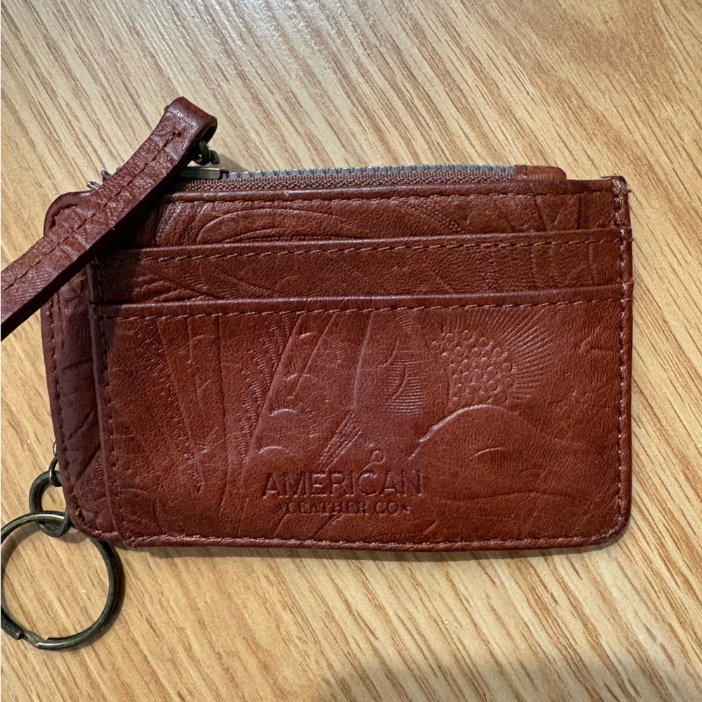American Leather Co. Brown Card Holder